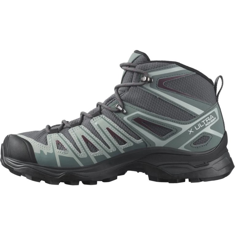 Salomon X Ultra Pioneer Mid CSWP Women's Hiking Boots Dark Grey | CA 16Y29